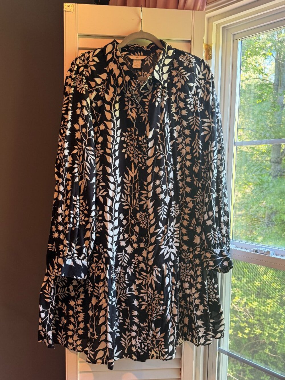 H & M Cotton Printed Mini Dress